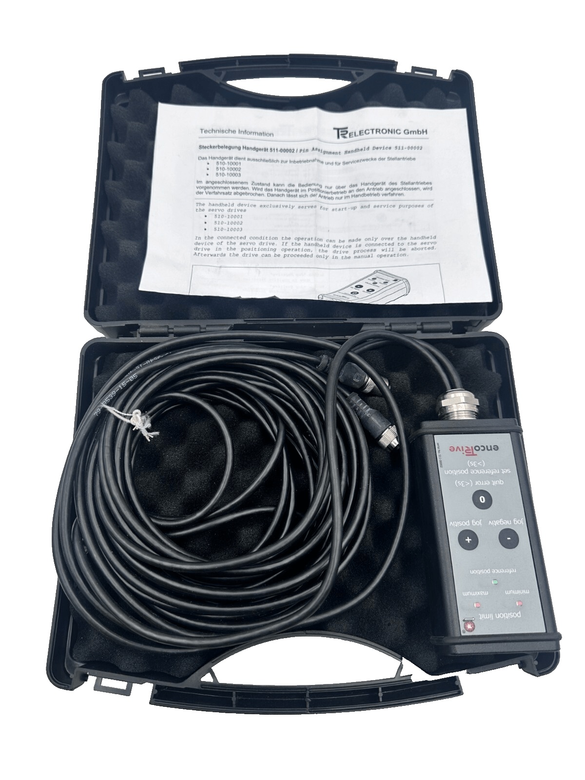 TR ELECTRONIC ENCOTRIVE MX - HT - C001 511 - 00002 HANDELD DEVICE FOR KBA - KLR Automation