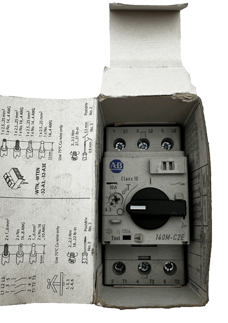 ALLEN - BRADLEY 140M - C2E - C10 BULLETIN 140M CIRCUIT BREAKER - KLR Automation