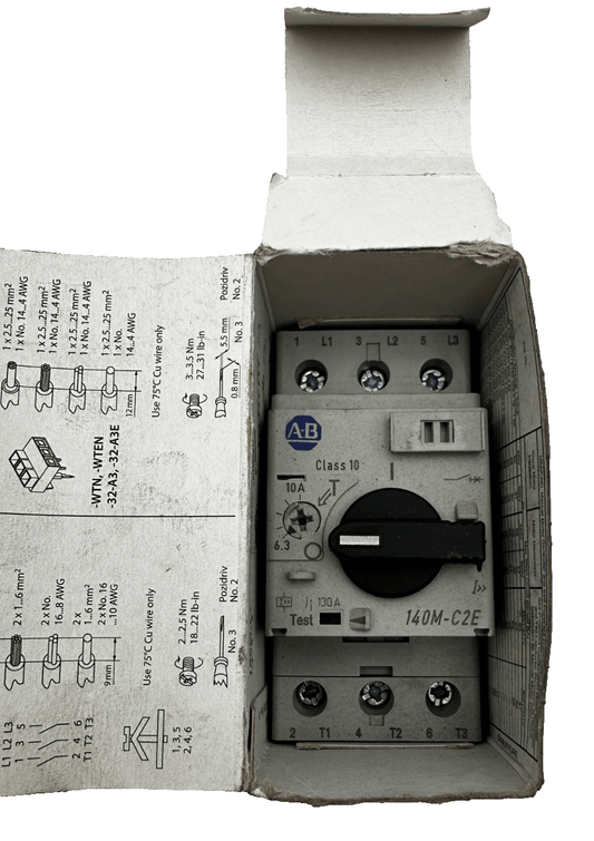 ALLEN - BRADLEY 140M - C2E - C10 BULLETIN 140M CIRCUIT BREAKER - KLR Automation