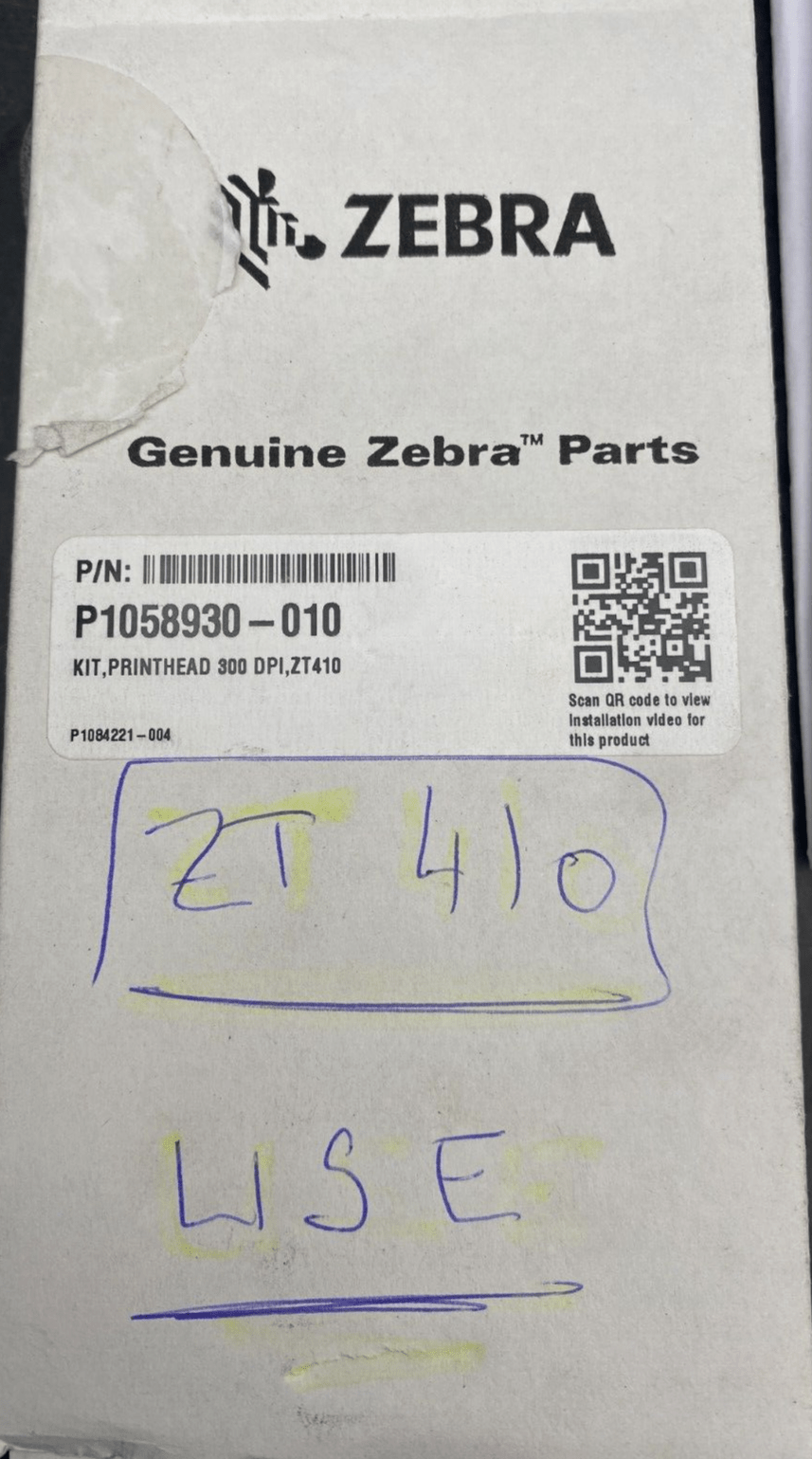 GENUINE ZEBRA PARTS ZT 410 41001 - 97 REV 0A PRINTHEAD - KLR Automation