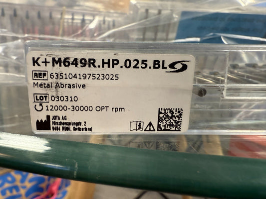 K+M 649R.HP.025.BL– Lot 144 Fraises Jota Swiss / Dental - KLR Automation
