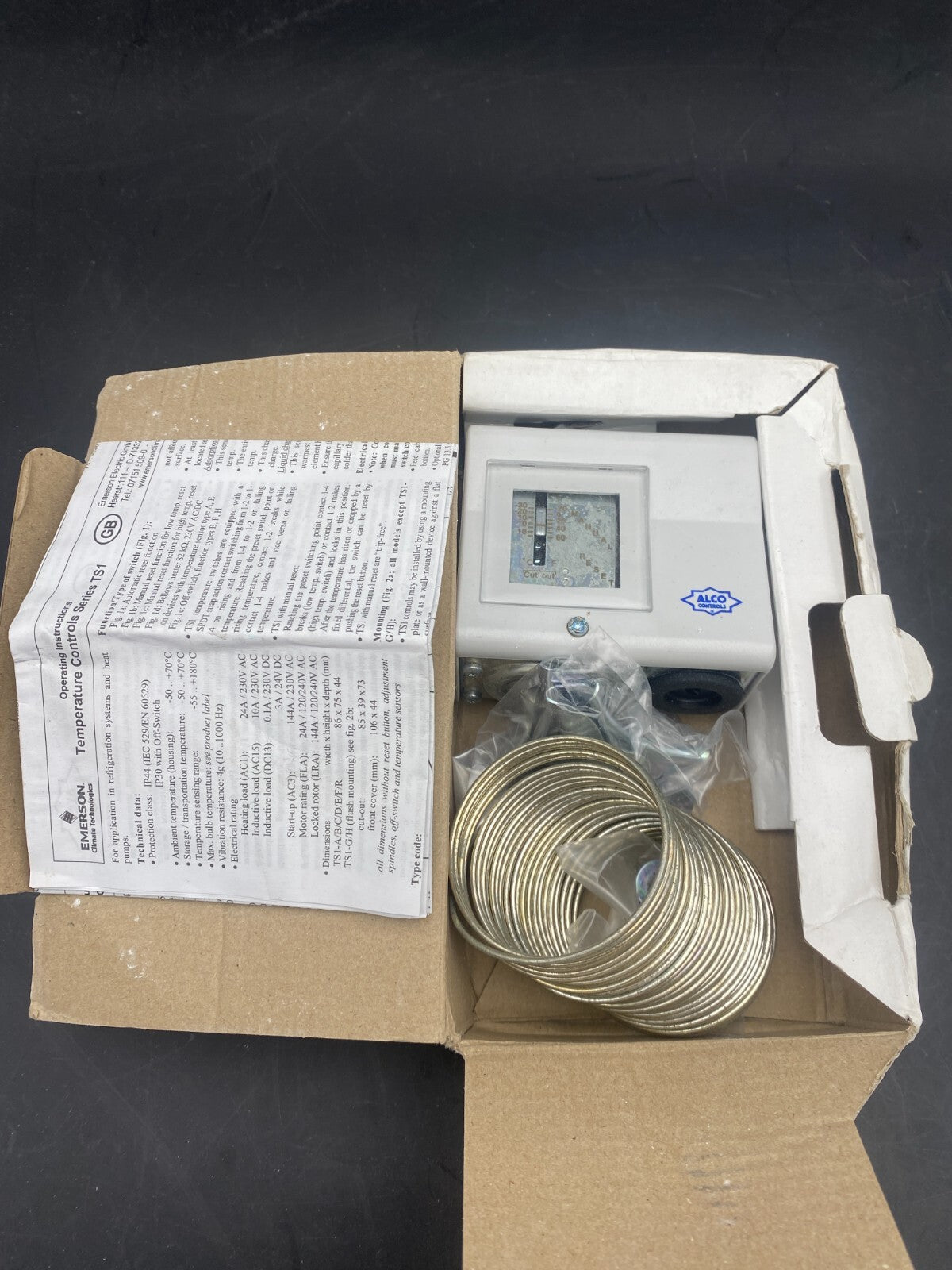 1pc x EMERSON ALCO TEMPERATURE CONTROLS SERIES TS1 ST-FRE-2