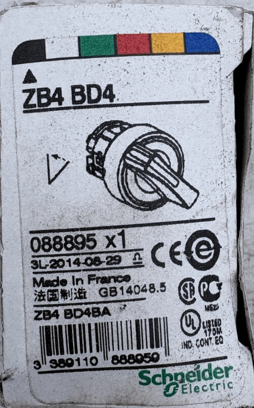 SCHNEIDER ELECTRIC ZB4 BD4 088895 x1 - KLR Automation