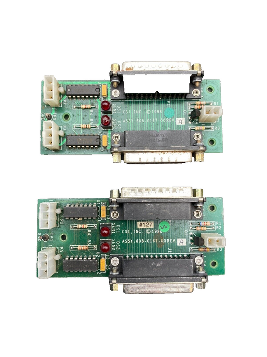 CSI DELARUE CASH SYSTEMS 608-0167-00 REV A  608-0166-001 PCB BORD x1pc
