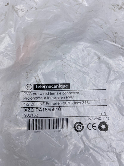 5pc x TELEMECANIQUE XZCPA1865L10 1/2 20 UNF FEMELLE 10m INOX 316L