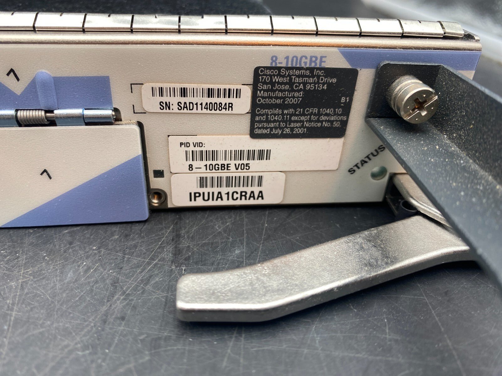 CISCO 8 - 10GBE ETHERNET INTERFACE CARD IPUIA1CRAA 800 - 24545 - 05 B0 - KLR Automation
