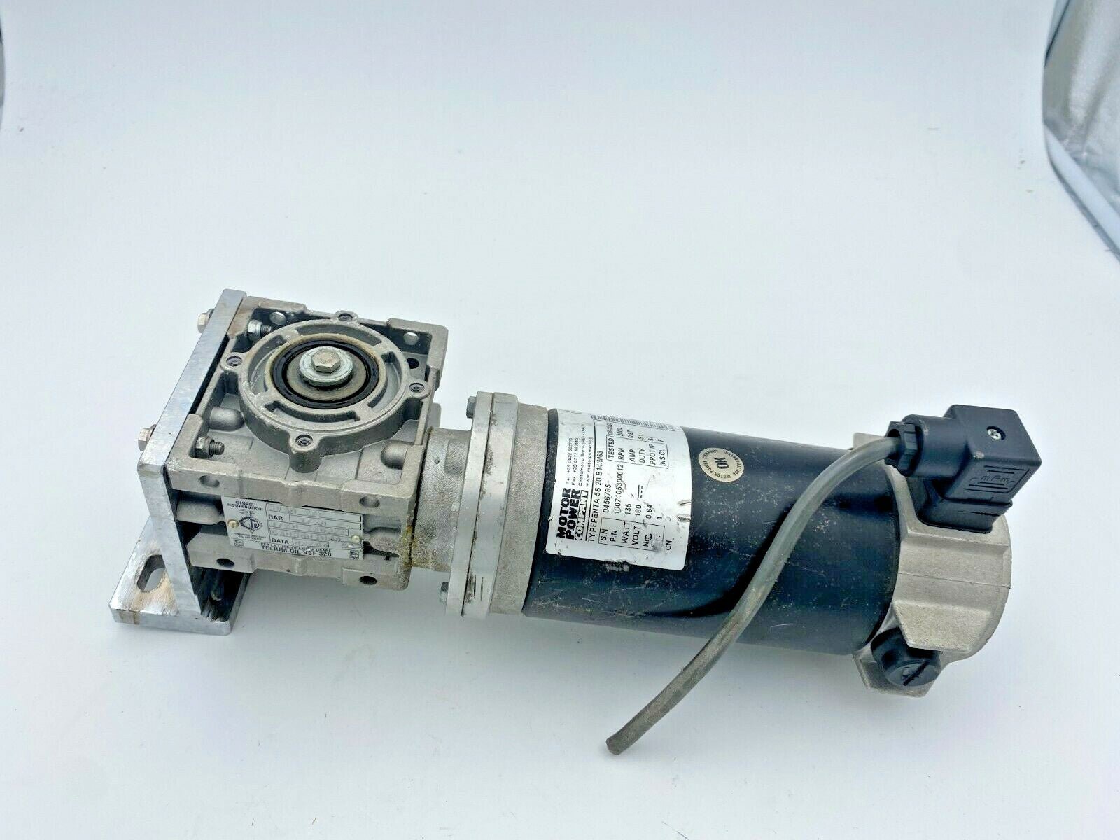 Motor Power Company Penta 5S 20 B14/M63 Drive Motor + Ghirri MV30 2FP - KLR Automation