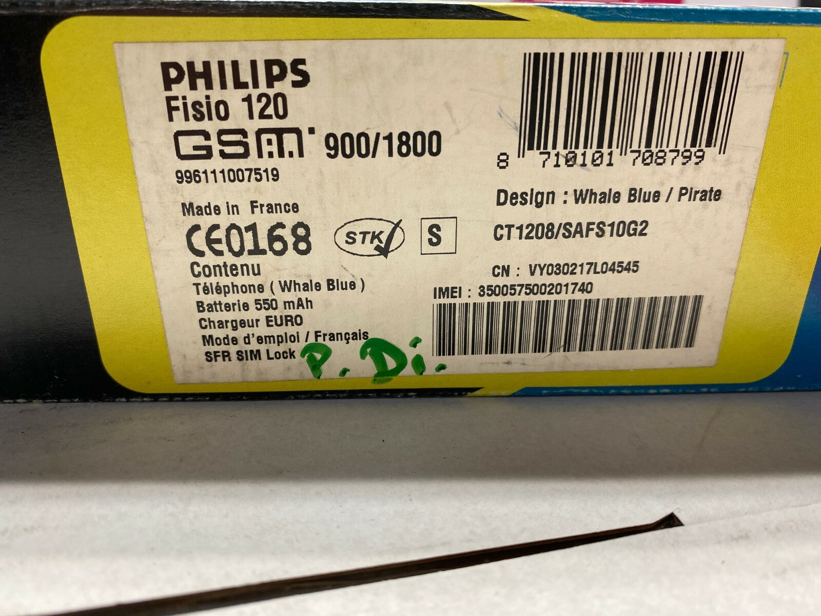  Philips Fisio 120  Mobile Phone Old Stock Rare collectors Mobile Phone