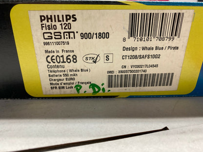  Philips Fisio 120  Mobile Phone Old Stock Rare collectors Mobile Phone