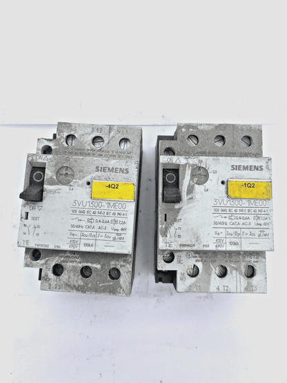 LOT OF 3 SIEMENS 3VU1300 - 1ME00 CIRCUIT BREAKER 39.90 - KLR Automation