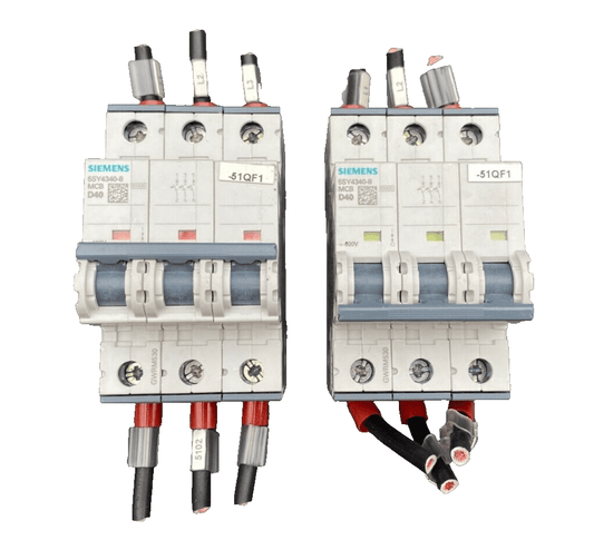 SIEMENS 5SY4340 - 8 MCB D40 x2pc - KLR Automation