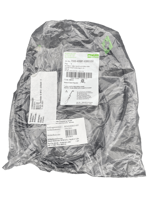 MURRELEKTRONIK 7000 - 40881 - 6360150 M12 mâle droit / MSUD bouchon de valve forme A - KLR Automation