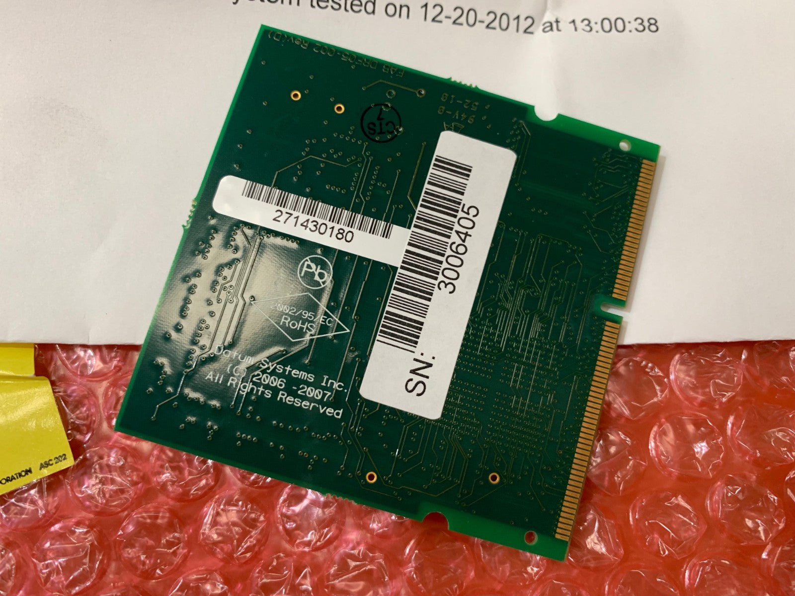 Card DATUM PSM-500 LDPC 2K Satellite