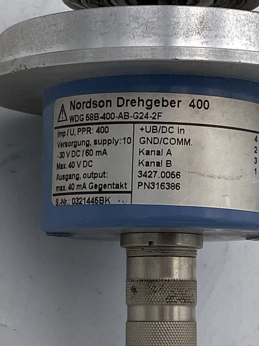 NORDSON 400 wdg 58b - 400 - ab - g24 - 2f. encoder - KLR Automation