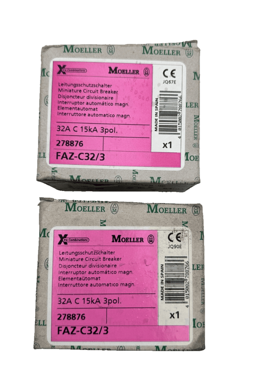 MOELLER FAZ - C32/3 278876 MINIATURE CIRCUIT BREAKER x 2pc - KLR Automation