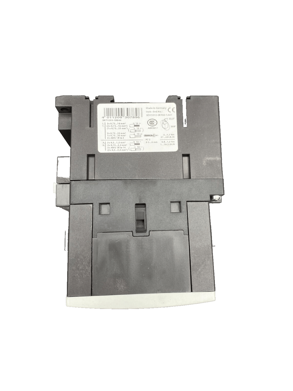 SIEMENS 3RT1035 - 1BB44 SIRIUS CONTACTEUR - KLR Automation