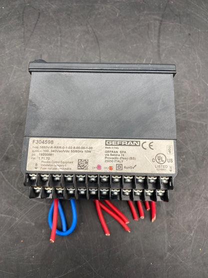 GEFRAN 1650 F304598 1650V - R - RRR - 0 - 1 - 02 - 5 - 00 - 00 - 1 - 00 DOUBLE LOOP PID CONTROLLER - KLR Automation