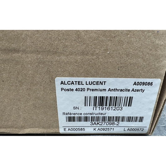 ALCATEL-LUCENT 4020 3AK27098-2 PREMIUM ANTHRACITE AZERTY