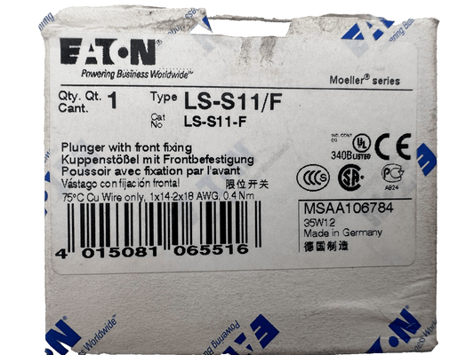 EATON LS - S11/F PLUNGER WITH FRONT FIXING x2pc - KLR Automation