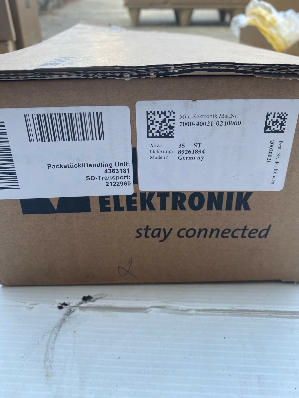 35pc x Cable MURR ELEKTRONIK 7000 - 40021 - 0240060 M12 - KLR Automation