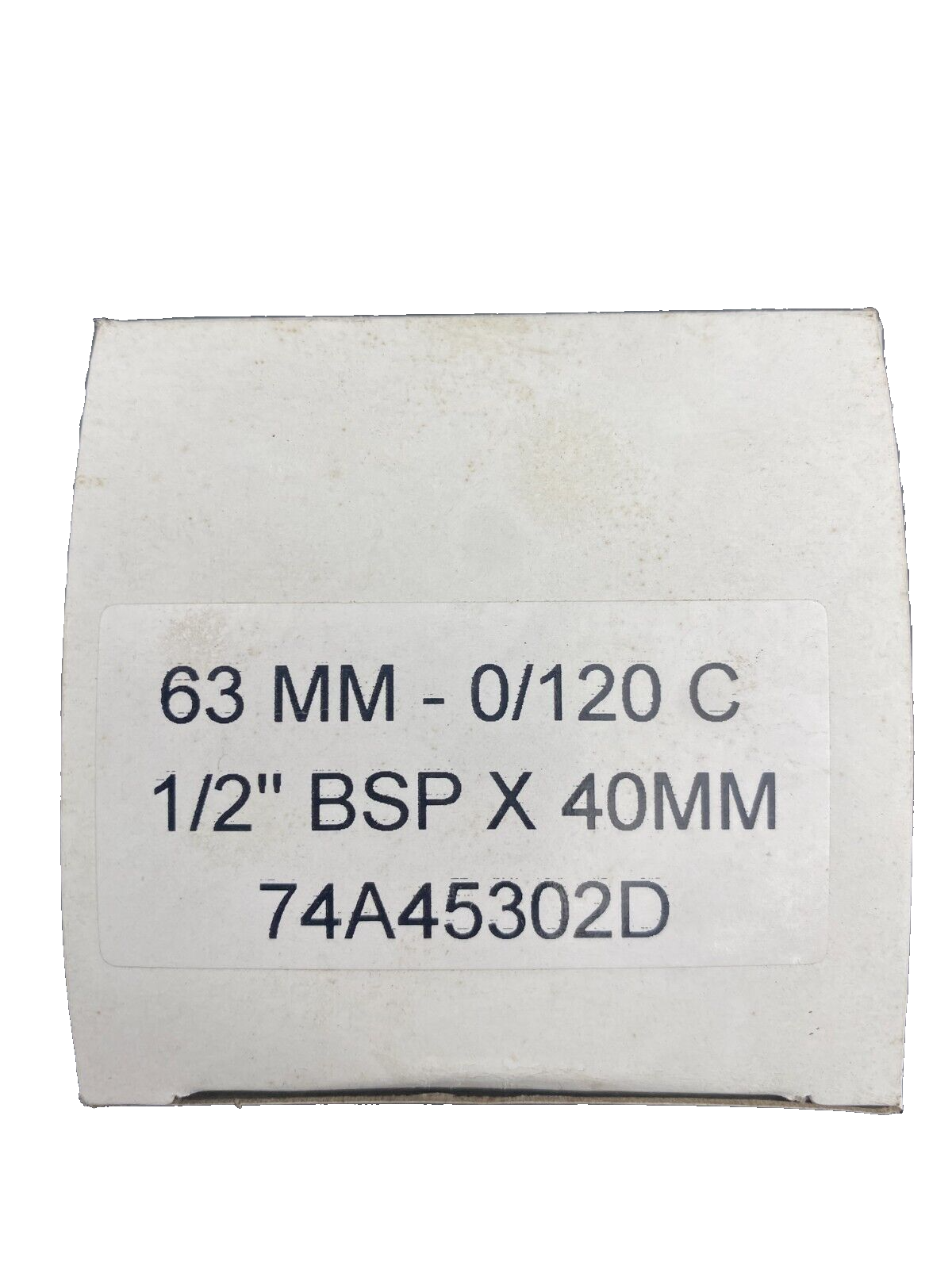 LOT DE 5 DISTRILABO 74A45302D 63mm 0/120 C 1/2" BSP x 40mm THERMOMETRE A CADRAN