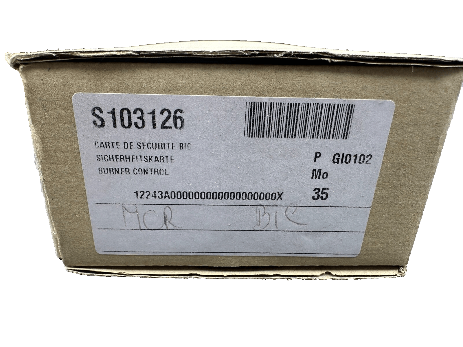 De Dietrich Carte de securite bic De Dietrich S103126 remplacé par 7631023 - KLR Automation