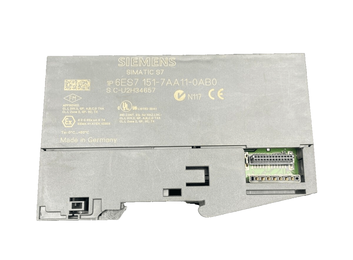 SIEMENS 6ES7151 - 7AA11 - 0AB0 SIMATIC S7 IM151 - 7 CPU ET 200S - KLR Automation
