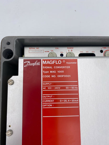 1pc x DANFOSS MAGFLO Signal converter Type Mag 1000 Code n°083F0001 - KLR Automation
