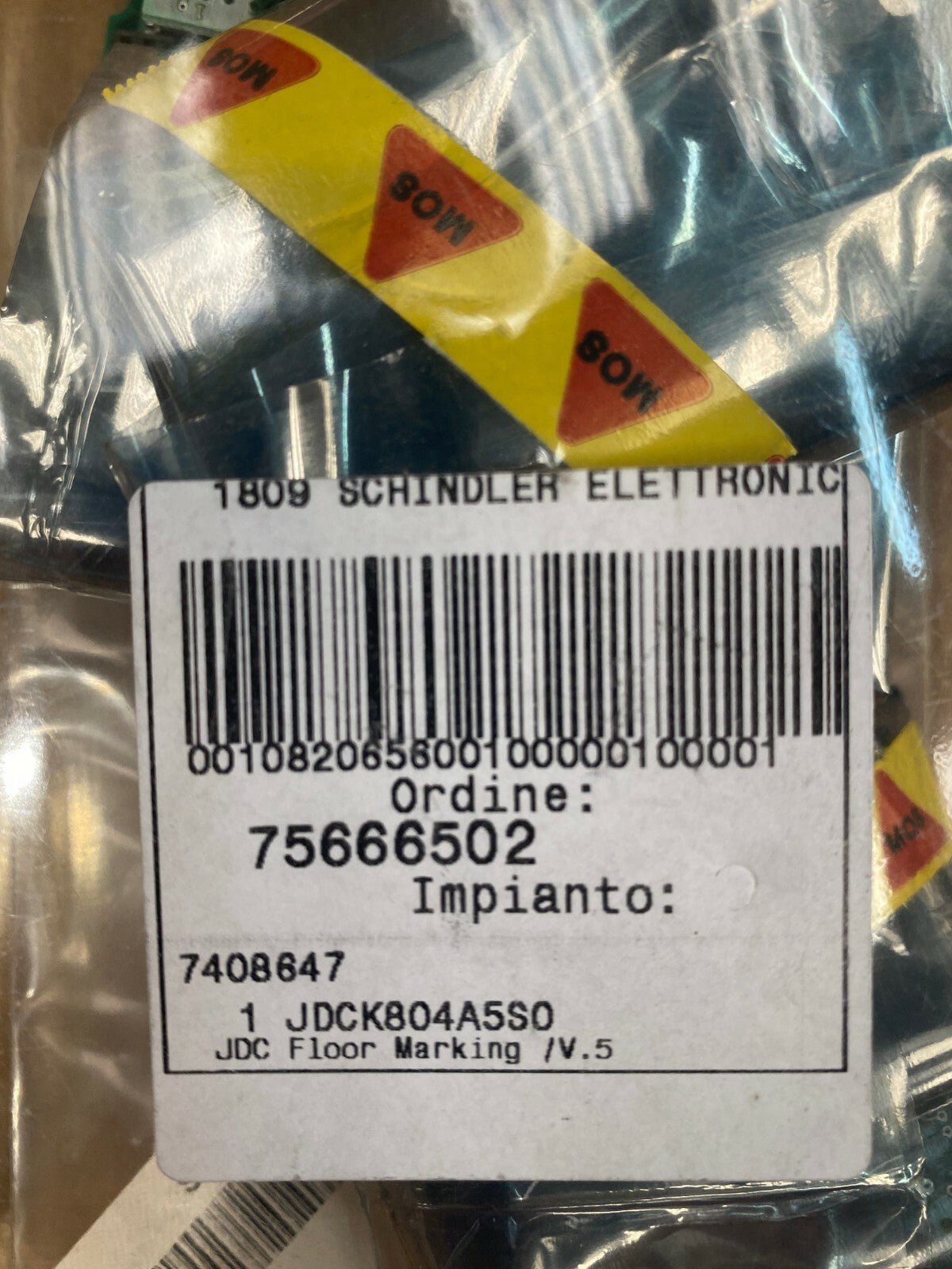 1 pc x CARTE SCHINDLER NWPBD 2.Q 591464 - KLR Automation
