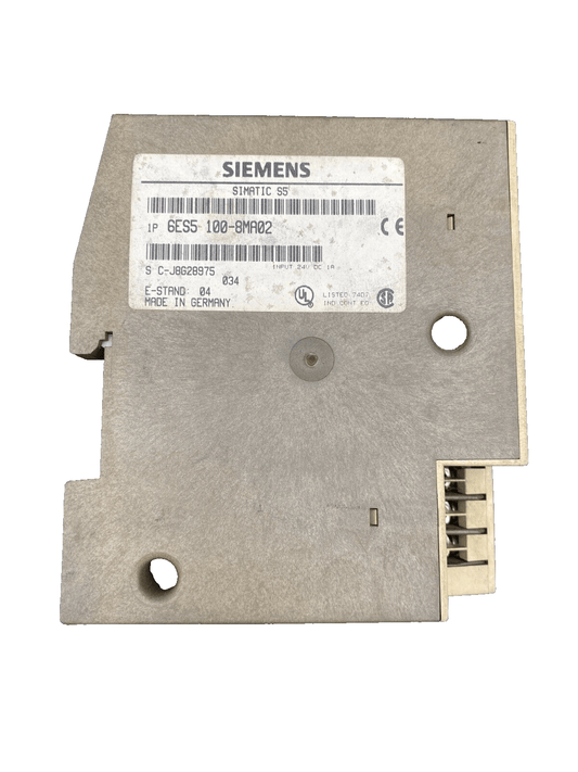 SIEMENS SIMATIC S5 - 100U CPU 100 6ES5100 - 8MA02 - KLR Automation