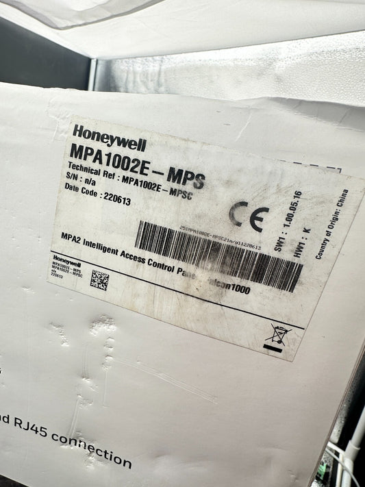 Honeywell MPA1002E - MPS Technical Ref: MPA1002E - MPSC Access Control Panel - KLR Automation