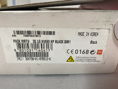 LG KU580 Chocolate   Rare collectors phone Mobile Cell