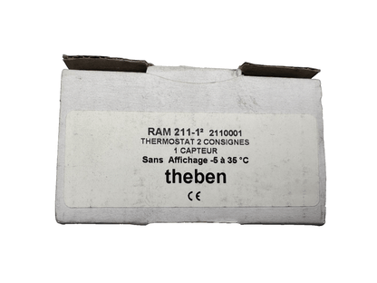 THEBEN RAM 211 - 1 2110001 THERMOSTAT 2 CONSIGNES 1 CAPTEUR SANS AFFICHAGE - KLR Automation