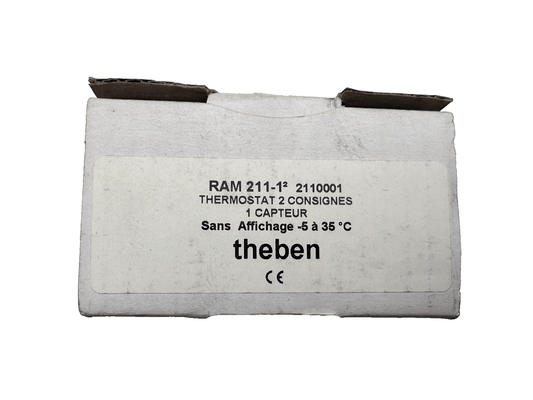 THEBEN RAM 211 - 1 2110001 THERMOSTAT 2 CONSIGNES 1 CAPTEUR SANS AFFICHAGE - KLR Automation