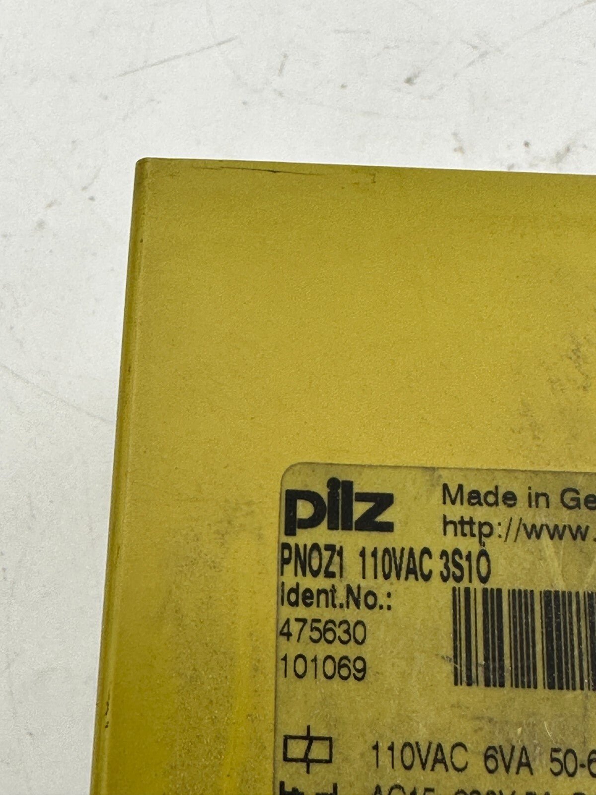 PILZ PNOZ1 110VAC 3S10 475630 101069 - KLR Automation