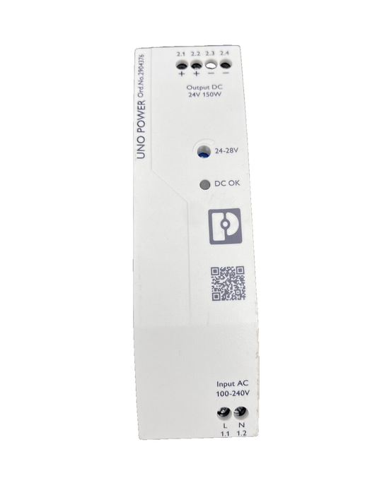 PHOENIX CONTACT UNO POWER 2904376 UNO - PS/1AC/24DC/150W - KLR Automation