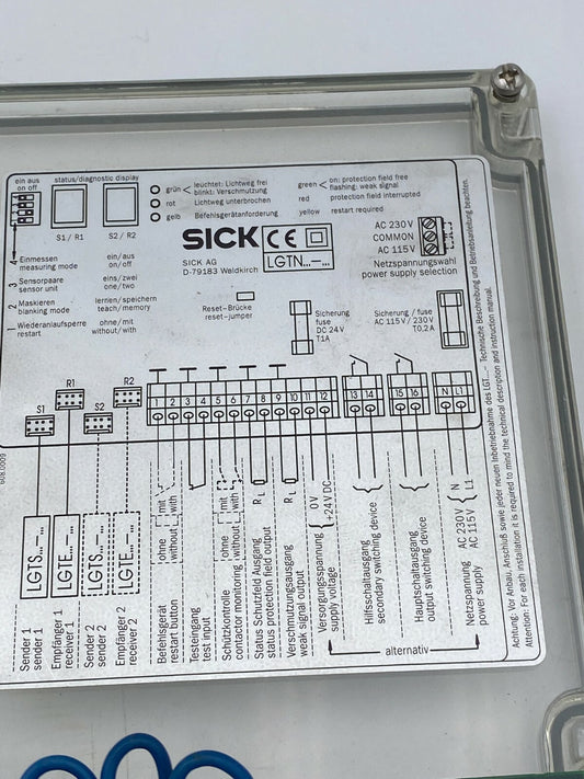SICK -- LGT SAFETY LIGHT GRID CONTROLLER -- LGTN191-511 -- 6010683