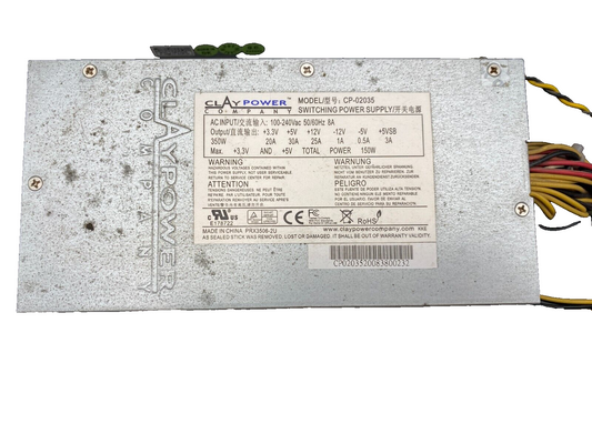 CLAY POWER CP-02035 SWITCHING POWER SUPPLY 350W 100-240V 8A x1pc