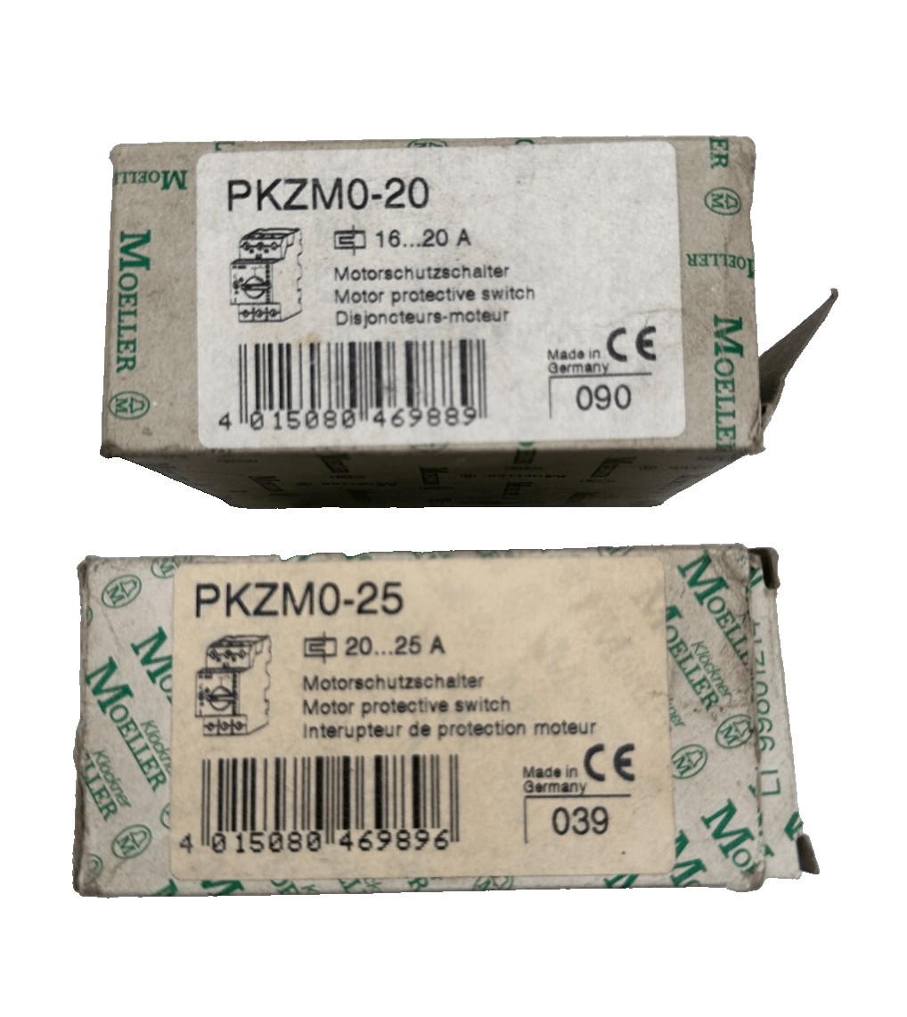 MOELLER PKZM0 - 25 + PKZM0 - 20 + PKZM0 - 0.63 + PKZM0 - 2.5 + PKZM0 - 1.6 DISJONCTEUR - KLR Automation