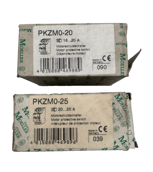 MOELLER PKZM0 - 25 + PKZM0 - 20 + PKZM0 - 0.63 + PKZM0 - 2.5 + PKZM0 - 1.6 DISJONCTEUR - KLR Automation