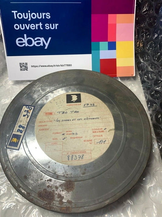 Old RARE Film Tao Tao les singes et les elephants Episode 49 Film 16mm 88378 FR3