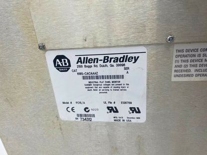 ALLEN-BRADLEY Industriel Flat Panel Monitor 6185-CACAAAZ FC15/A