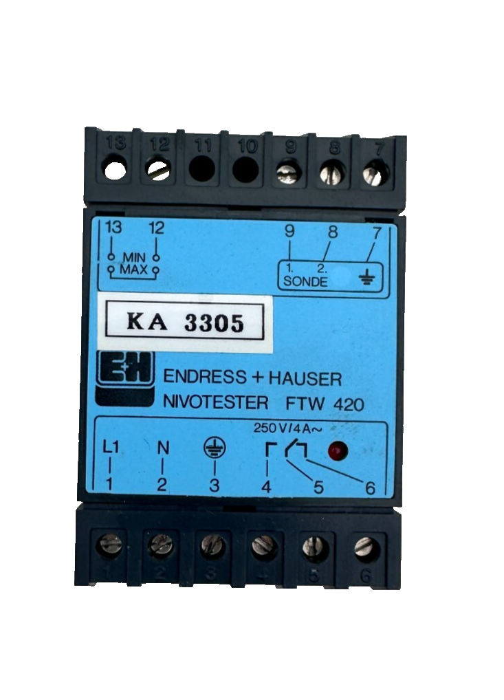 ENDRESS+HAUSER NIVOTESTER FTW 420 FTW 420-R0A0A 917077-0000 x2pc