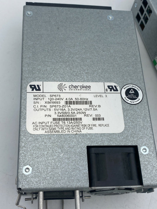 2 x Cherokee International Power Supply 250w sp673 sp673 - z01a - KLR Automation