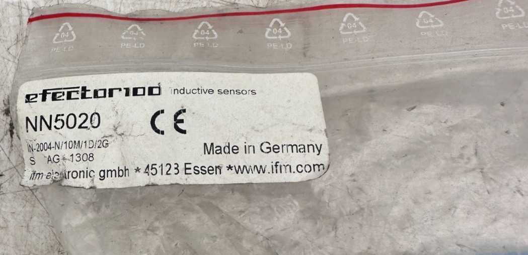 IFM EFECTOR100 NN5020 IN-2004-N/10M/1D/2G INDUCTIVE SENSOR NAMUR
