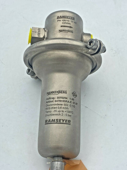 Mankenberg 502 G 1/2 6478155ra - e Pression Vanne de régulation 3070254 PN 100/1 - KLR Automation