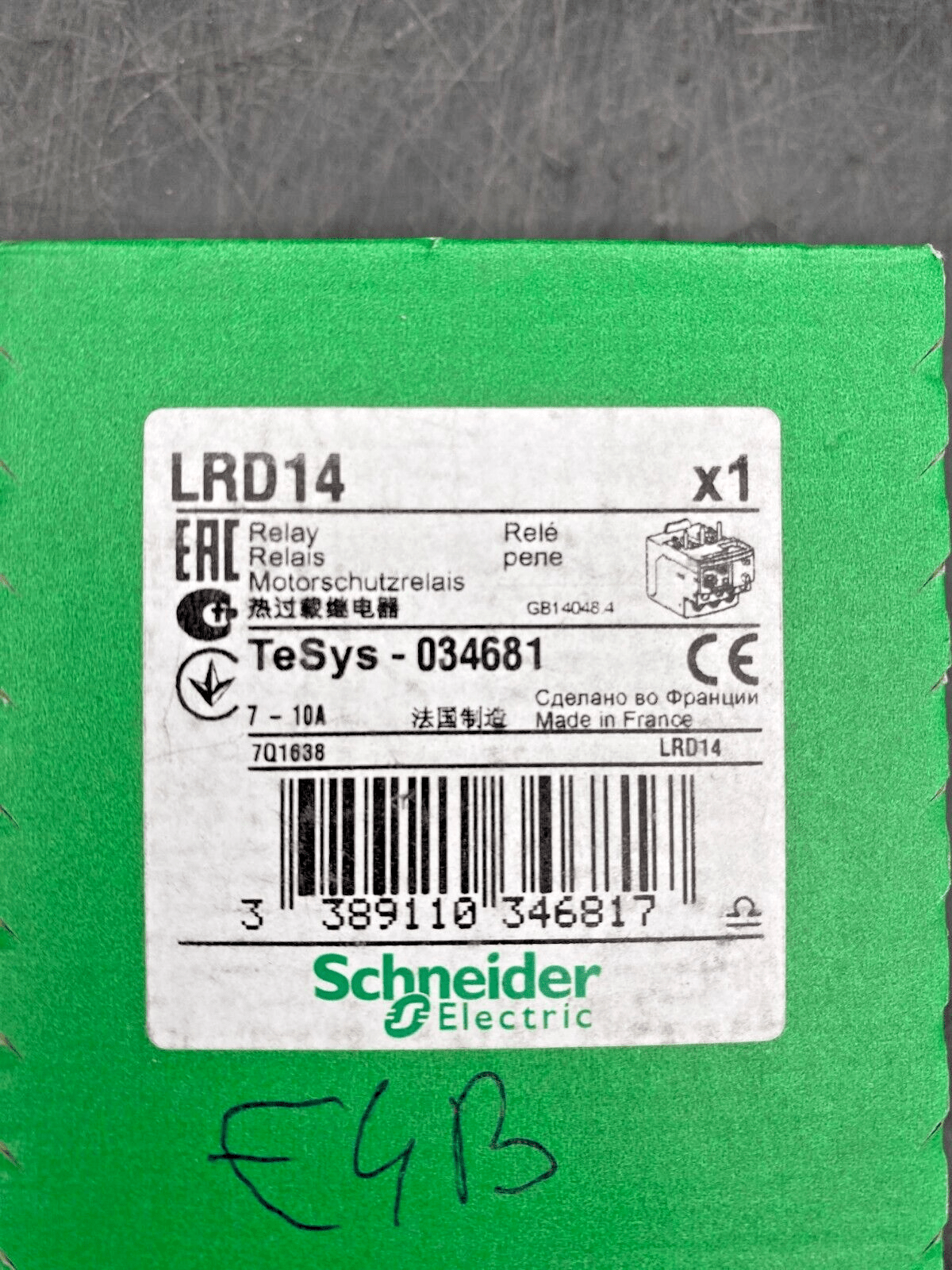 LOT OF 2 NEW SCHNEIDER ELECTRIC LRD14 TESYS 034681 - KLR Automation