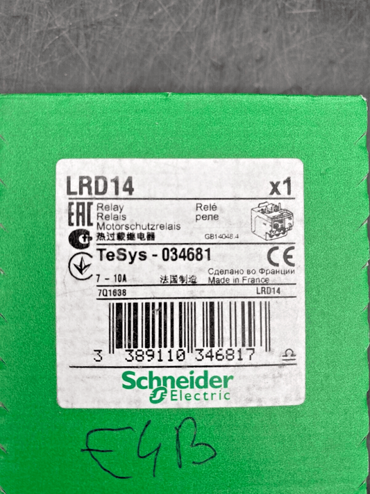 LOT OF 2 NEW SCHNEIDER ELECTRIC LRD14 TESYS 034681 - KLR Automation