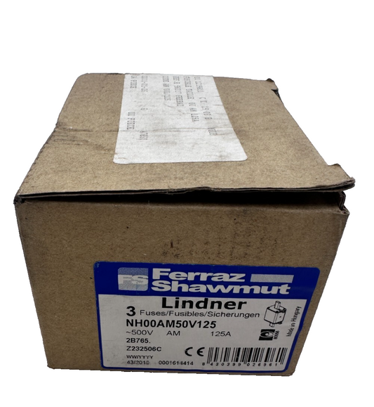 FERRAZ SHAWMUT NH00AM50V125 FUSIBLE x1pc