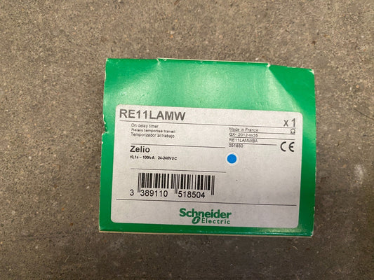 NEW SCHNEIDER ELECTRIC RE11LAMW ZELIO ON DELAY TIMER - KLR Automation